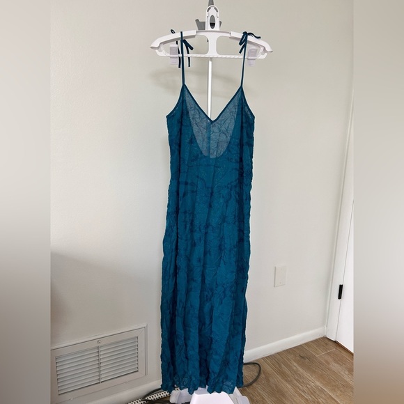 NWT Zara WRINKLED JACQUARD DRESS - Picture 8 of 12